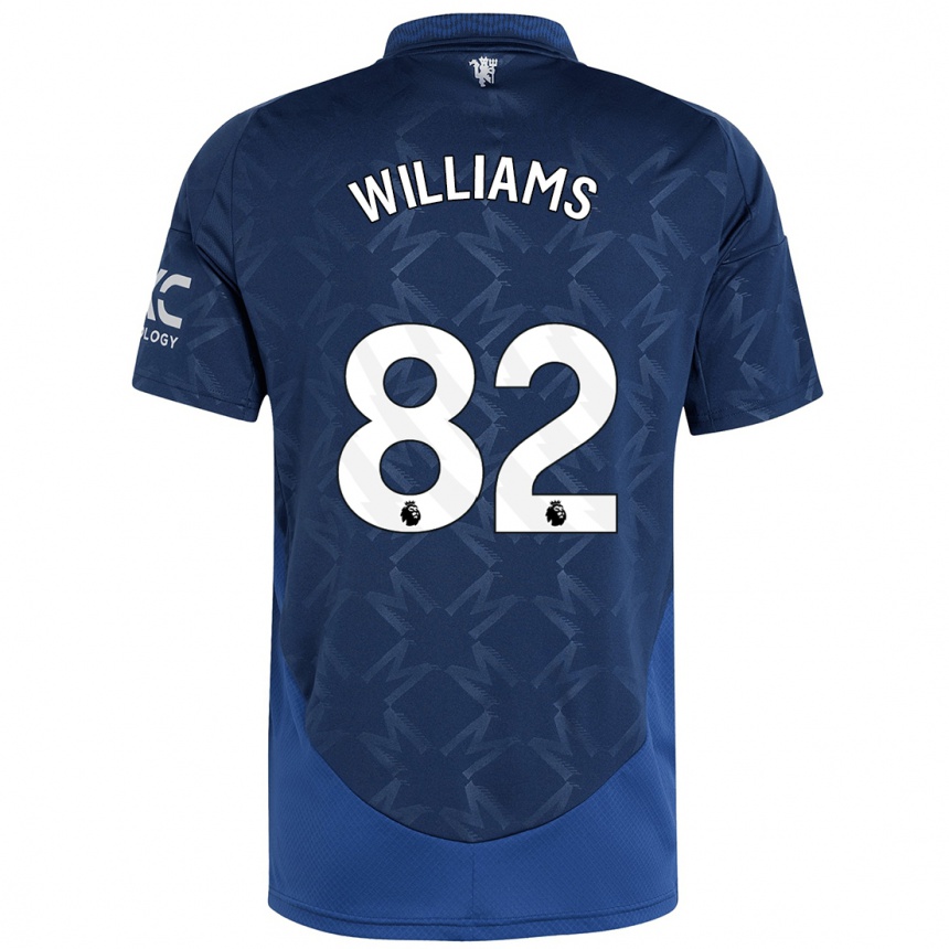 Vaikiškas Ethan Williams #82 Indigo Išvykos Marškinėliai 2024/25 T-Shirt