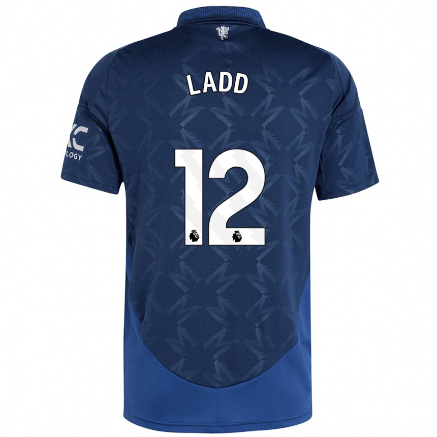 Vaikiškas Hayley Ladd #12 Indigo Išvykos Marškinėliai 2024/25 T-Shirt