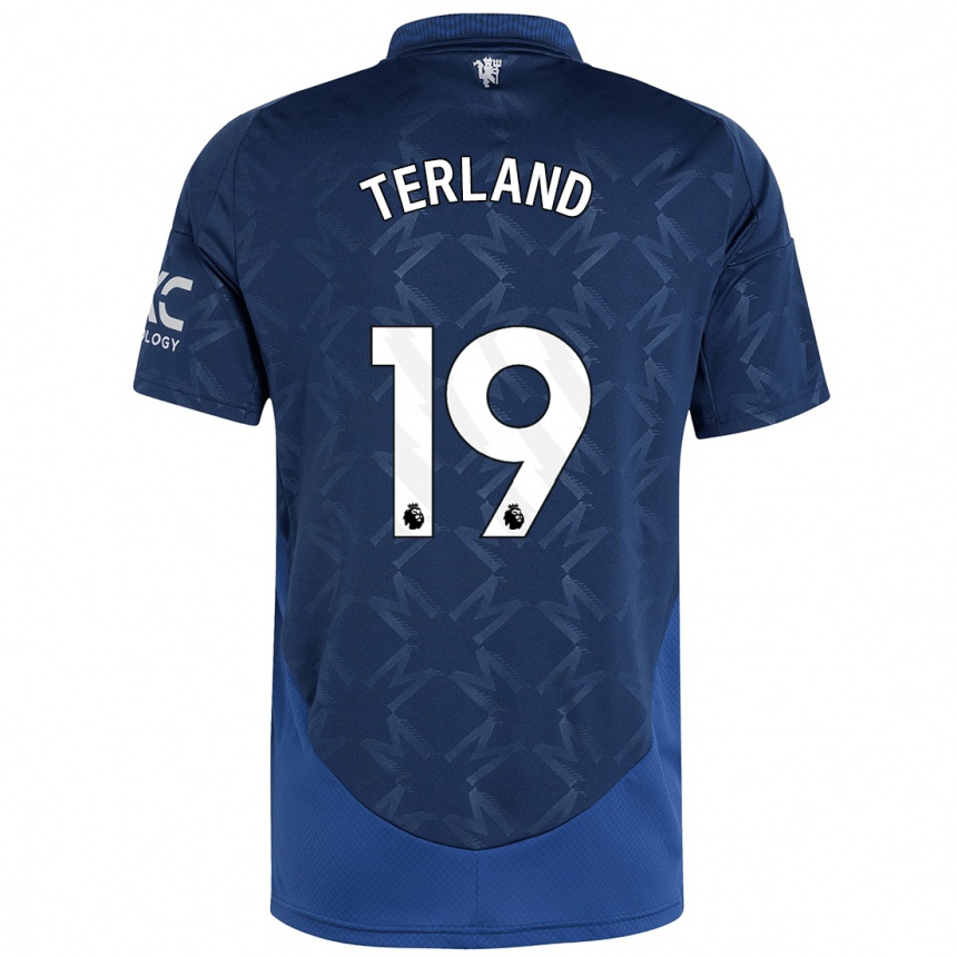 Vaikiškas Elisabeth Terland #19 Indigo Išvykos Marškinėliai 2024/25 T-Shirt