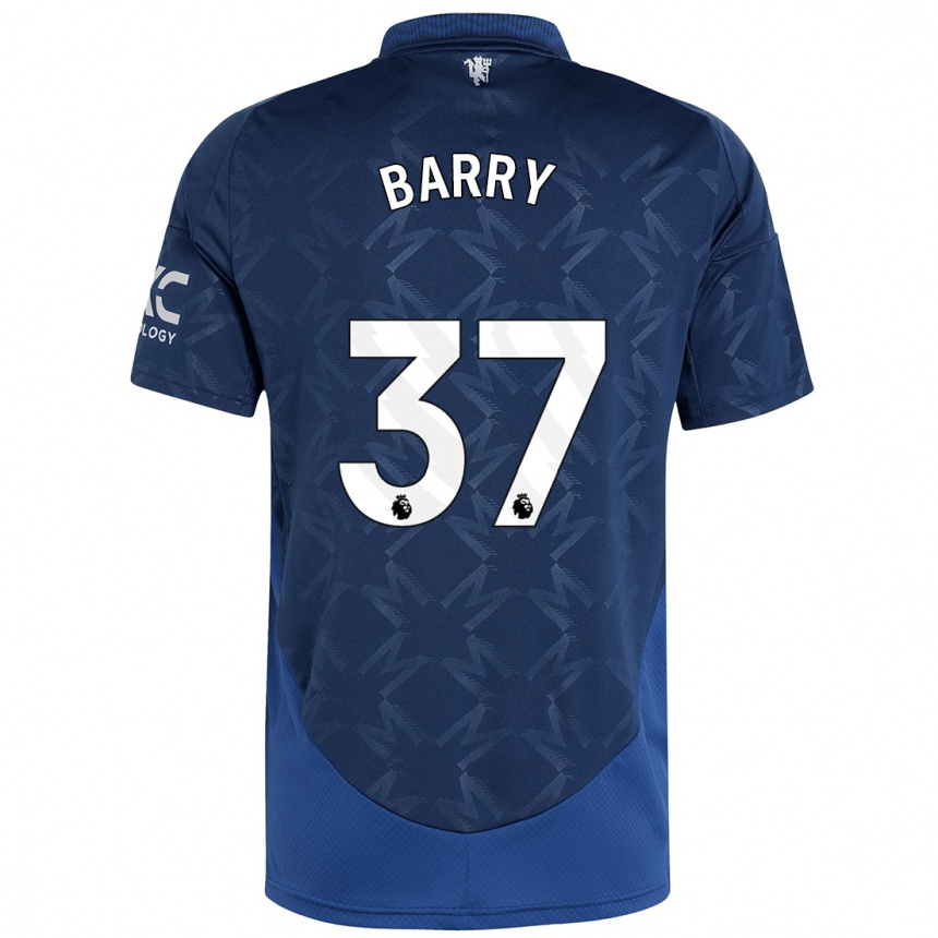 Vaikiškas Keira Barry #37 Indigo Išvykos Marškinėliai 2024/25 T-Shirt