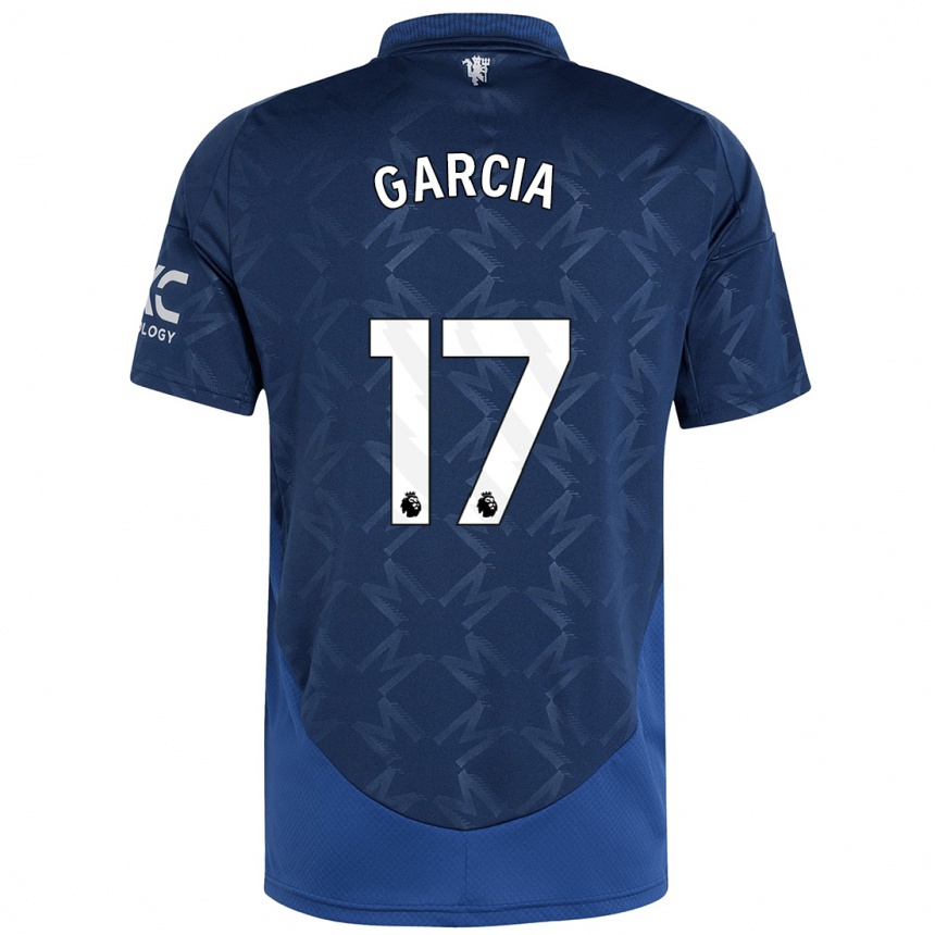 Vaikiškas Lucia Garcia #17 Indigo Išvykos Marškinėliai 2024/25 T-Shirt