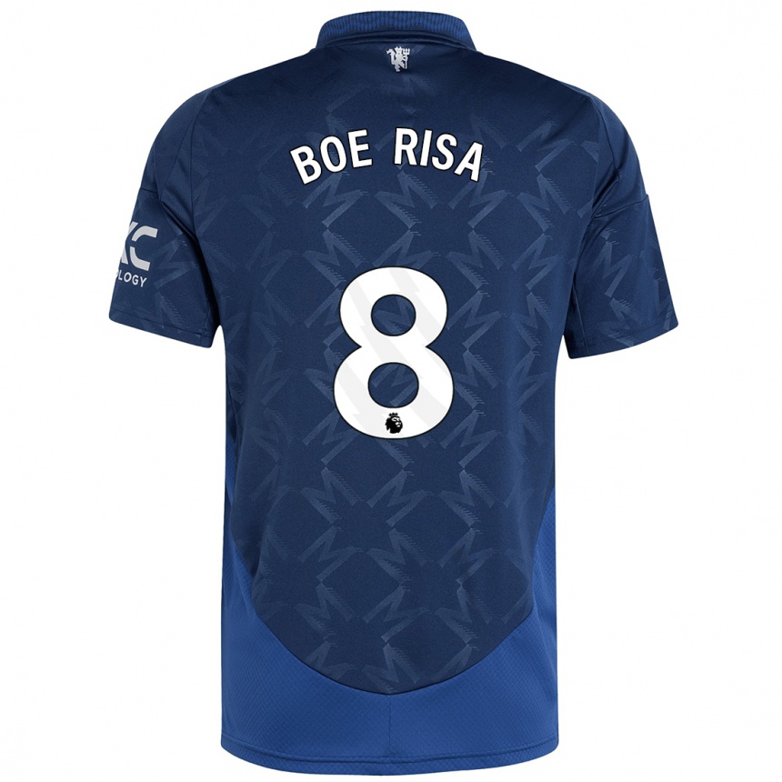 Vaikiškas Vilde Boe Risa #8 Indigo Išvykos Marškinėliai 2024/25 T-Shirt