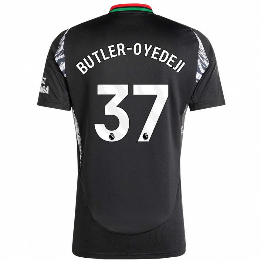 Vaikiškas Nathan Butler-Oyedeji #37 Juoda Išvykos Marškinėliai 2024/25 T-Shirt