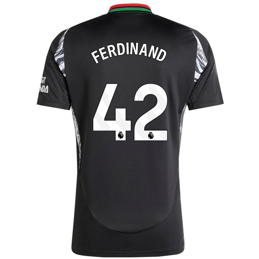 Vaikiškas Seb Ferdinand #42 Juoda Išvykos Marškinėliai 2024/25 T-Shirt