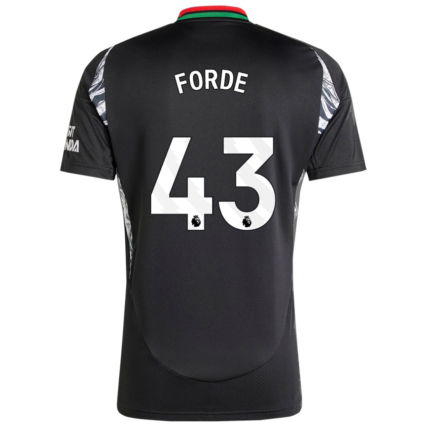 Vaikiškas Romari Forde #43 Juoda Išvykos Marškinėliai 2024/25 T-Shirt