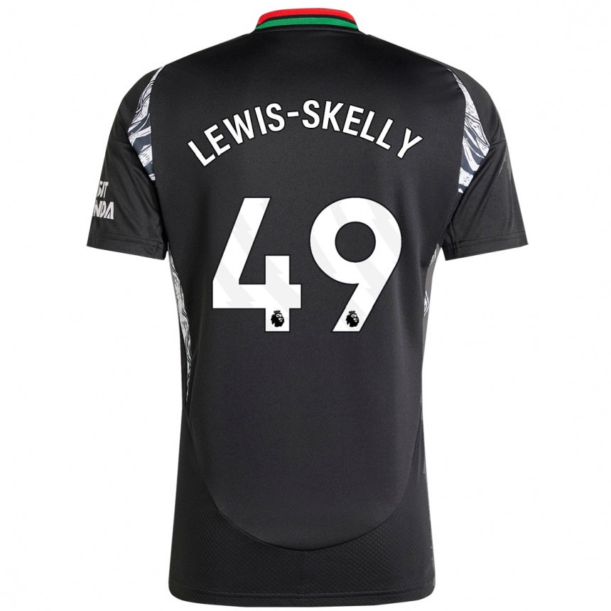 Vaikiškas Myles Lewis-Skelly #49 Juoda Išvykos Marškinėliai 2024/25 T-Shirt