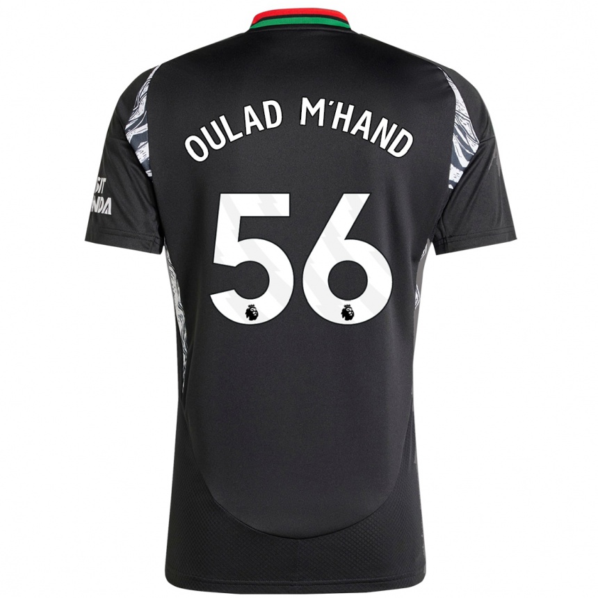 Vaikiškas Salah-Eddine Oulad M'hand #56 Juoda Išvykos Marškinėliai 2024/25 T-Shirt