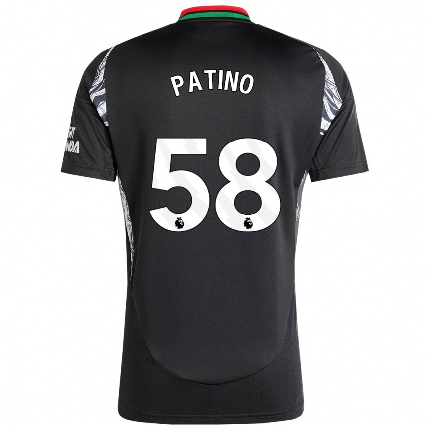 Vaikiškas Charlie Patino #58 Juoda Išvykos Marškinėliai 2024/25 T-Shirt