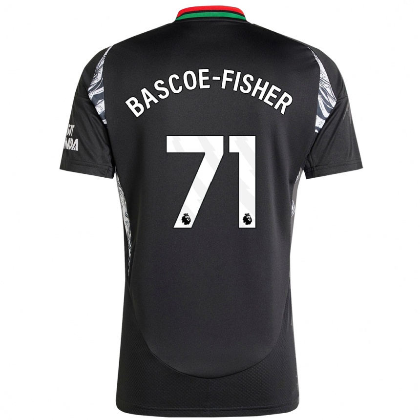 Vaikiškas Jakai Bascoe-Fisher #71 Juoda Išvykos Marškinėliai 2024/25 T-Shirt