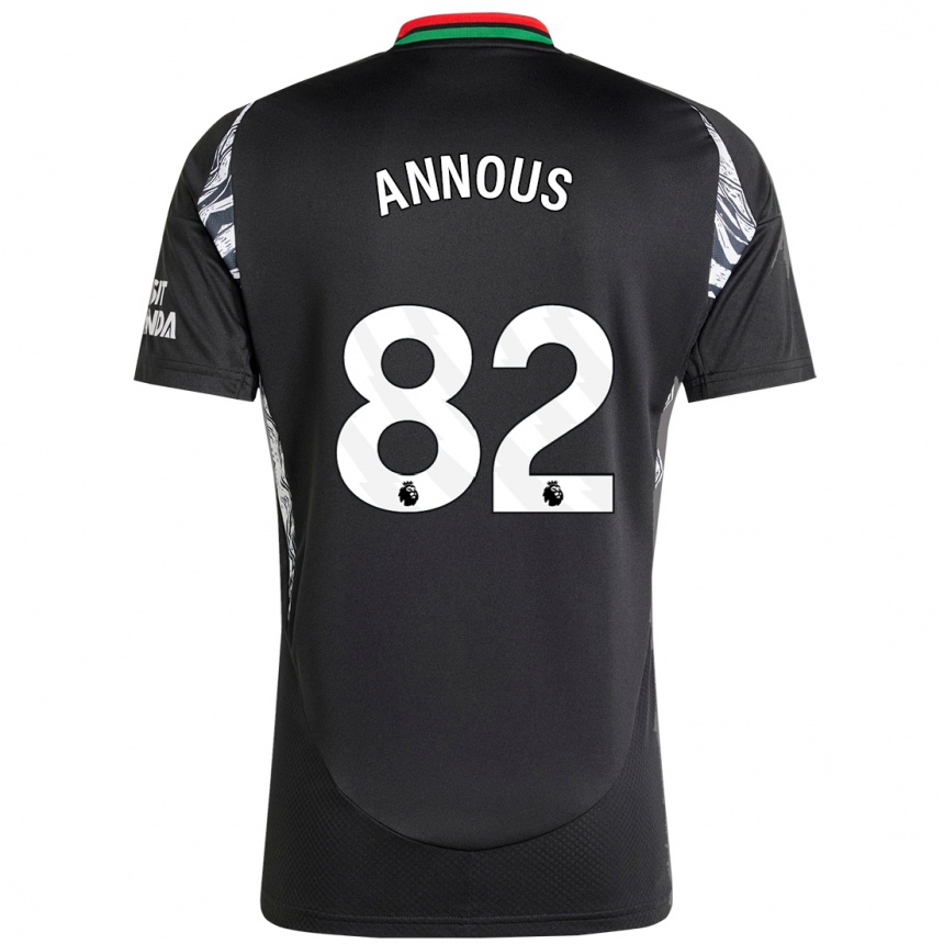 Vaikiškas Andre Annous #82 Juoda Išvykos Marškinėliai 2024/25 T-Shirt