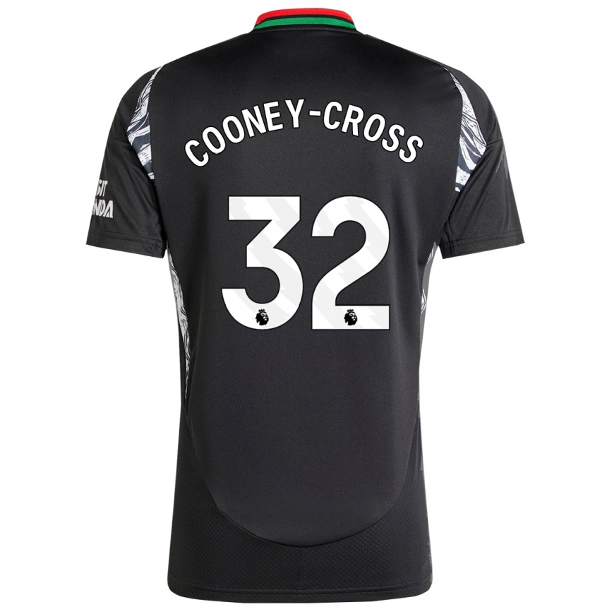 Vaikiškas Kyra Cooney-Cross #32 Juoda Išvykos Marškinėliai 2024/25 T-Shirt