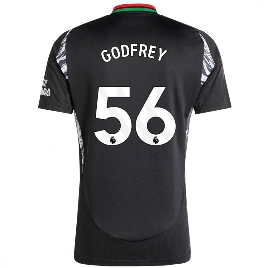 Vaikiškas Freya Godfrey #56 Juoda Išvykos Marškinėliai 2024/25 T-Shirt