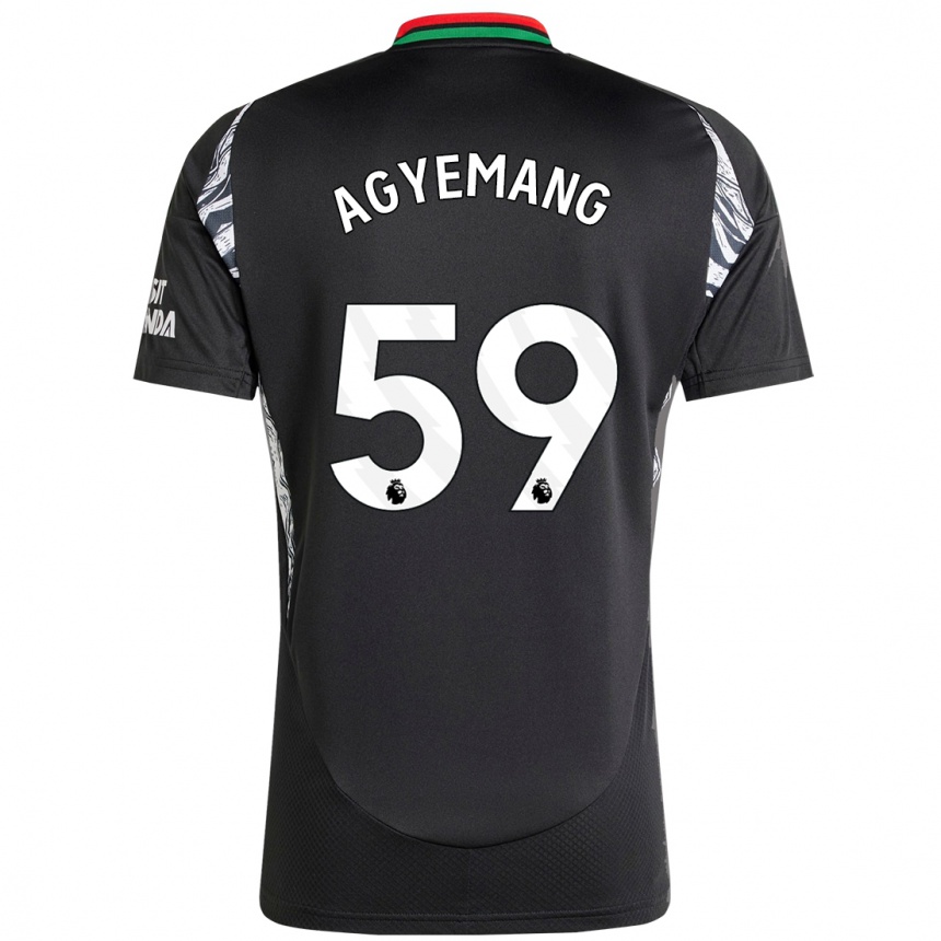 Vaikiškas Michelle Agyemang #59 Juoda Išvykos Marškinėliai 2024/25 T-Shirt