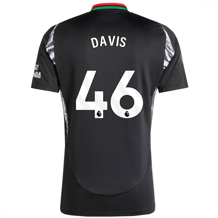 Vaikiškas Timi Davis #46 Juoda Išvykos Marškinėliai 2024/25 T-Shirt