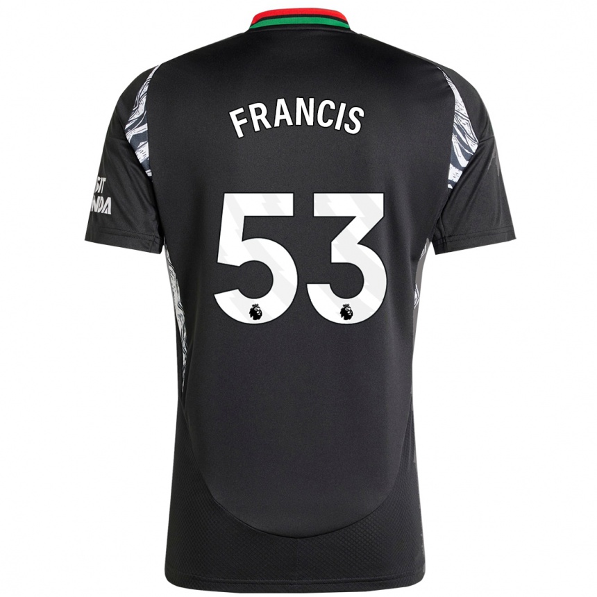 Vaikiškas Jack Henry Francis #53 Juoda Išvykos Marškinėliai 2024/25 T-Shirt