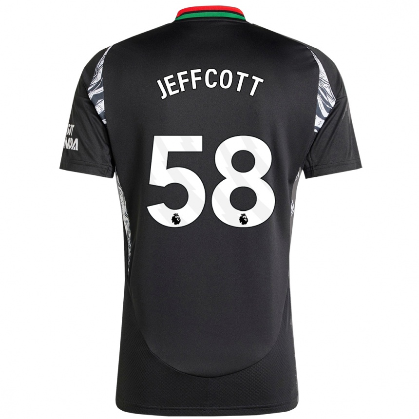 Vaikiškas Henry Jeffcott #58 Juoda Išvykos Marškinėliai 2024/25 T-Shirt