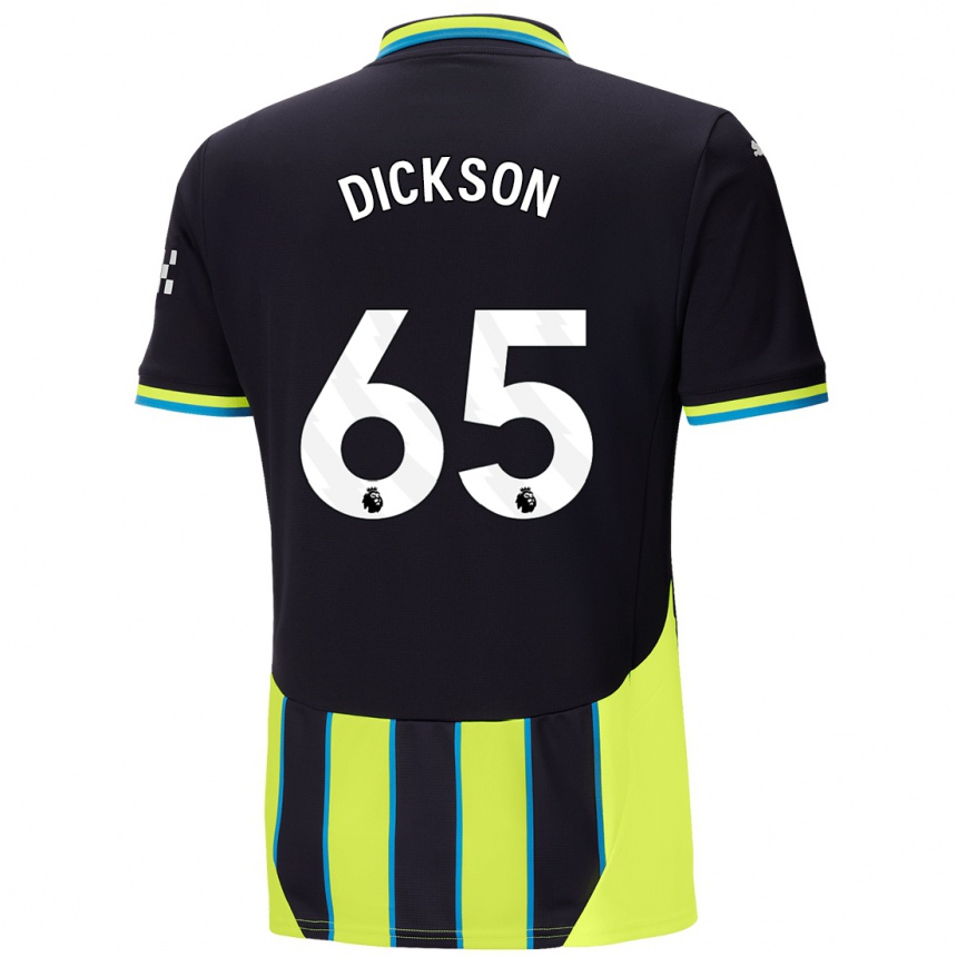 Vaikiškas Will Dickson #65 Mėlyna Geltona Išvykos Marškinėliai 2024/25 T-Shirt