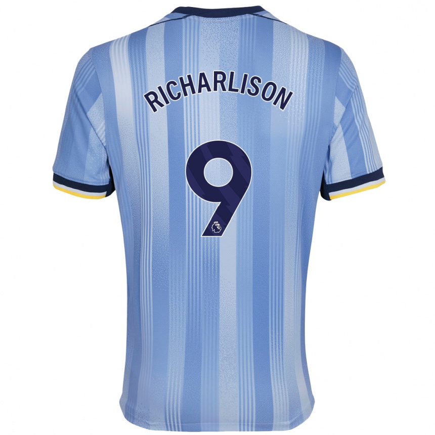 Vaikiškas Richarlison #9 Šviesiai Mėlyna Išvykos Marškinėliai 2024/25 T-Shirt