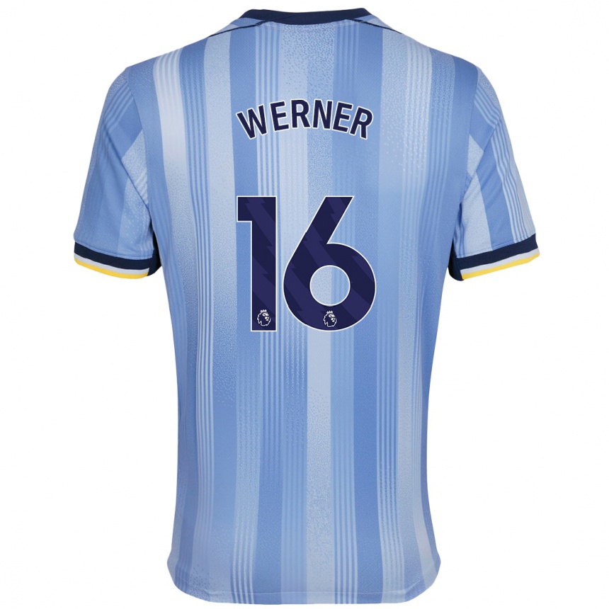 Vaikiškas Timo Werner #16 Šviesiai Mėlyna Išvykos Marškinėliai 2024/25 T-Shirt