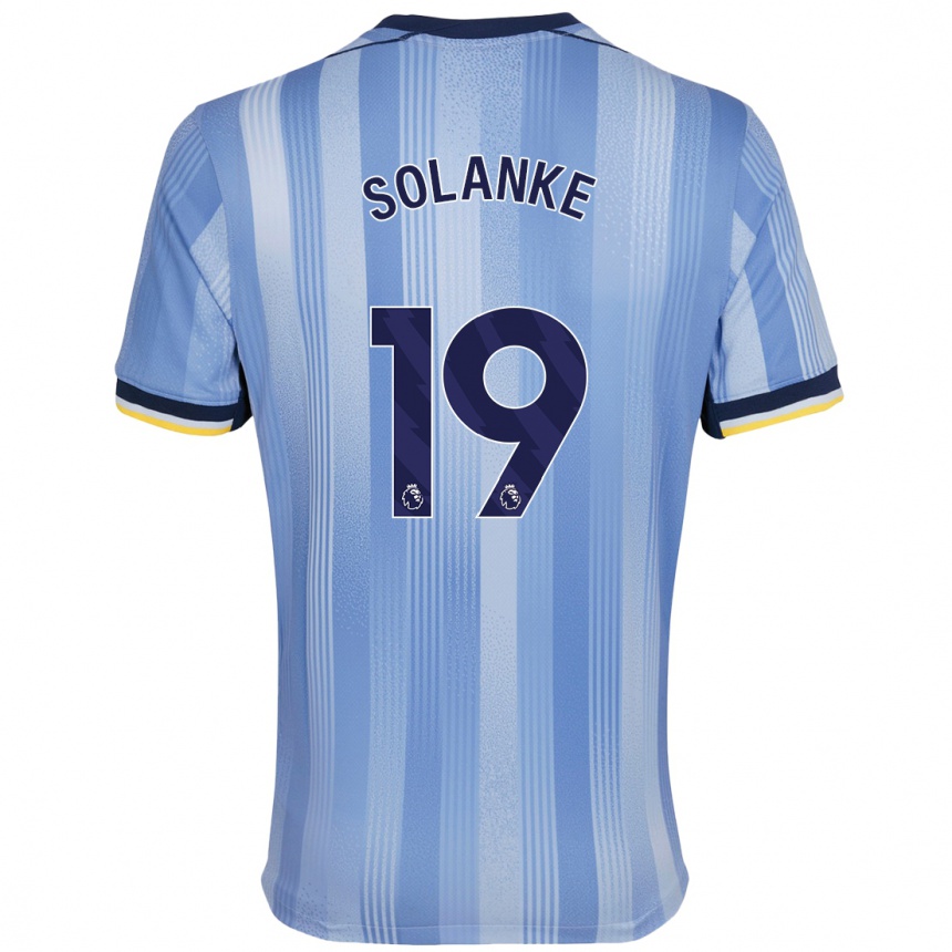 Vaikiškas Dominic Solanke #19 Šviesiai Mėlyna Išvykos Marškinėliai 2024/25 T-Shirt