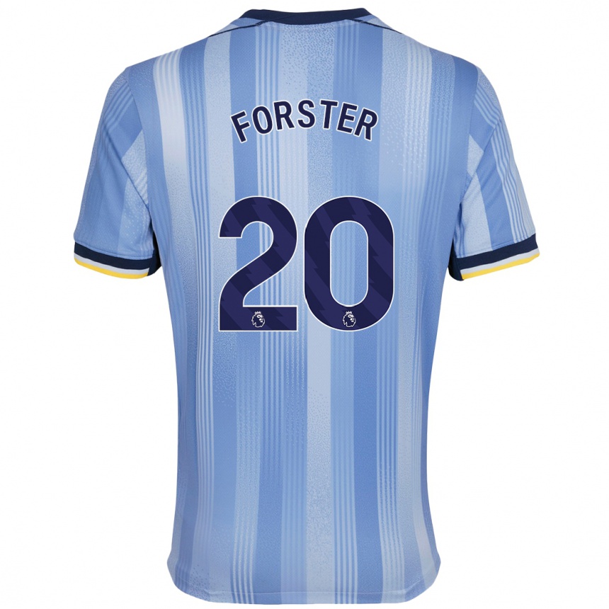 Vaikiškas Fraser Forster #20 Šviesiai Mėlyna Išvykos Marškinėliai 2024/25 T-Shirt