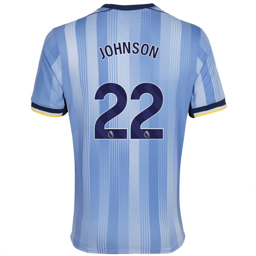 Vaikiškas Brennan Johnson #22 Šviesiai Mėlyna Išvykos Marškinėliai 2024/25 T-Shirt