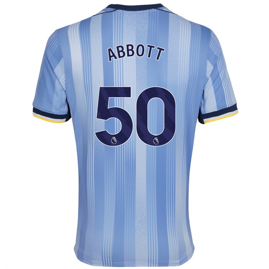 Vaikiškas George Abbott #50 Šviesiai Mėlyna Išvykos Marškinėliai 2024/25 T-Shirt