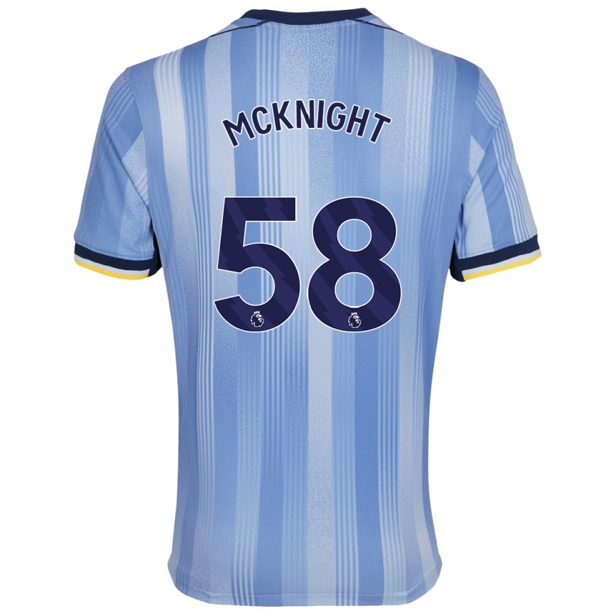 Vaikiškas Maxwell Mcknight #58 Šviesiai Mėlyna Išvykos Marškinėliai 2024/25 T-Shirt