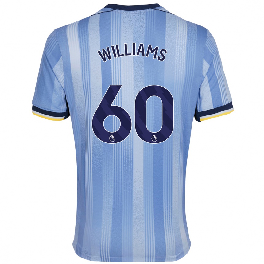 Vaikiškas Jaden Williams #60 Šviesiai Mėlyna Išvykos Marškinėliai 2024/25 T-Shirt