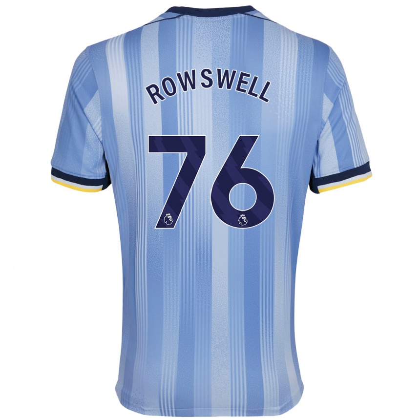 Vaikiškas James Rowswell #76 Šviesiai Mėlyna Išvykos Marškinėliai 2024/25 T-Shirt