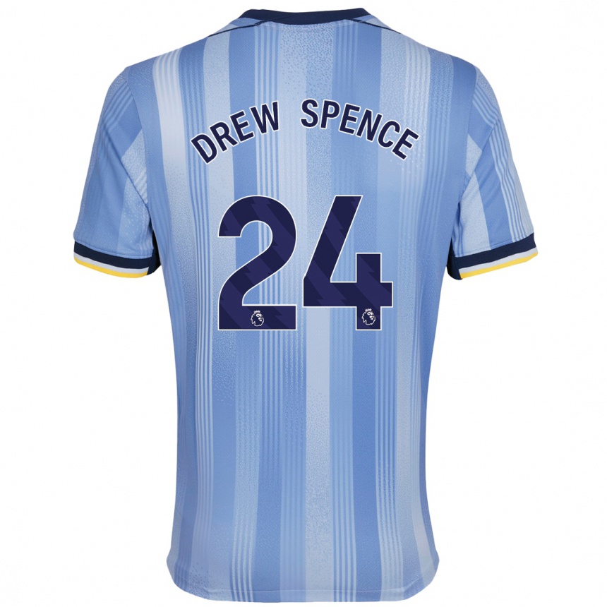 Vaikiškas Drew Spence #24 Šviesiai Mėlyna Išvykos Marškinėliai 2024/25 T-Shirt