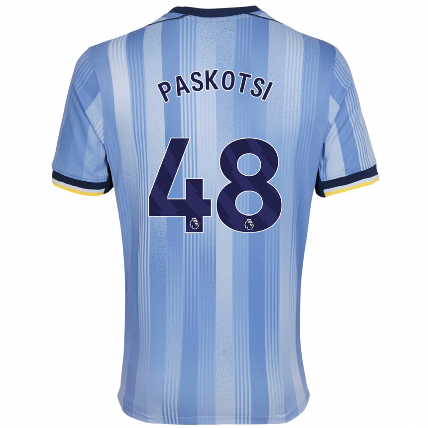 Vaikiškas Maksim Paskotsi #48 Šviesiai Mėlyna Išvykos Marškinėliai 2024/25 T-Shirt