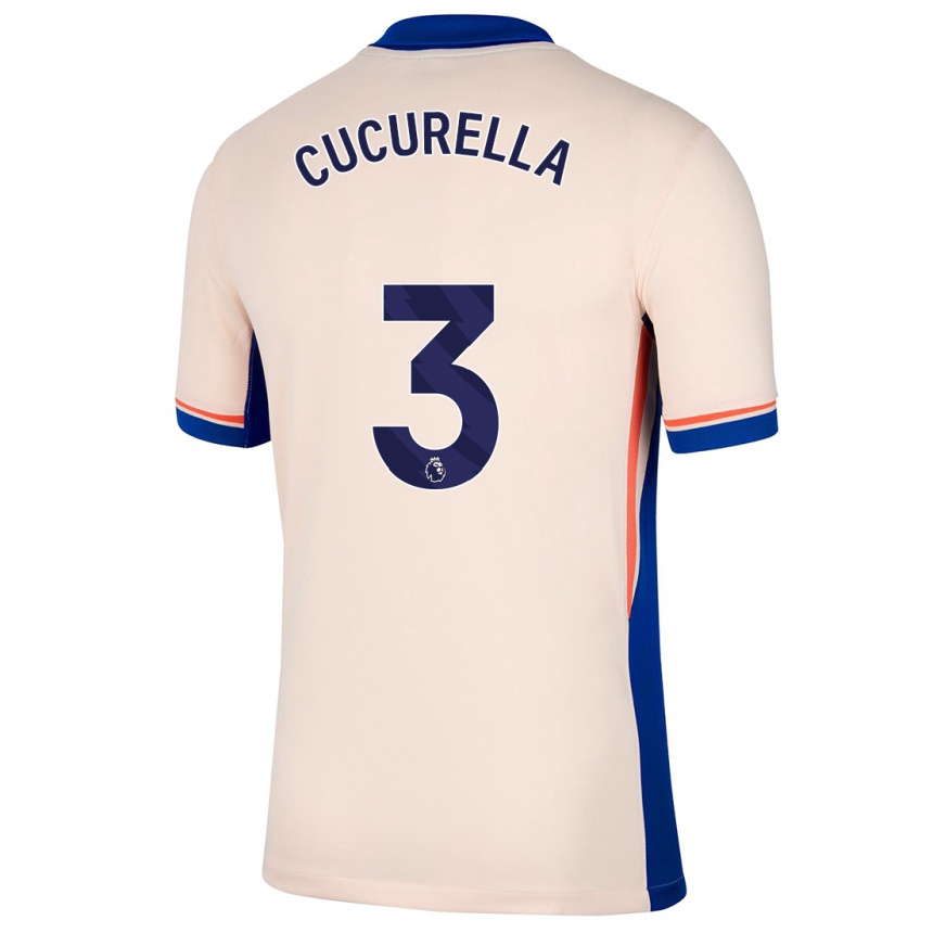 Vaikiškas Marc Cucurella #3 Šviesiai Smėlio Spalvos Išvykos Marškinėliai 2024/25 T-Shirt