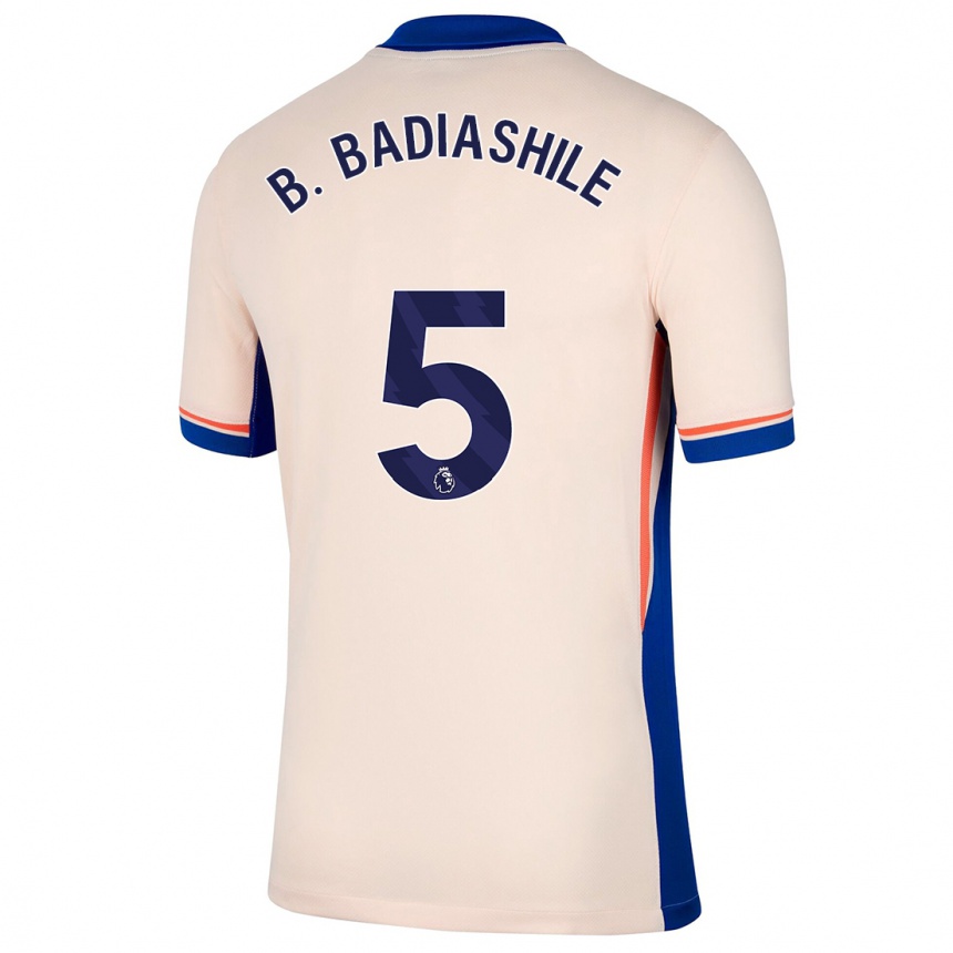 Vaikiškas Benoît Badiashile #5 Šviesiai Smėlio Spalvos Išvykos Marškinėliai 2024/25 T-Shirt