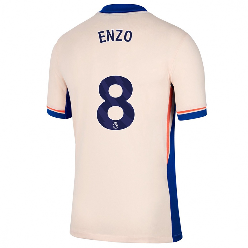 Vaikiškas Enzo Fernández #8 Šviesiai Smėlio Spalvos Išvykos Marškinėliai 2024/25 T-Shirt