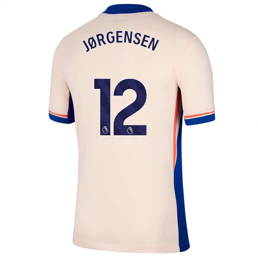 Vaikiškas Filip Jørgensen #12 Šviesiai Smėlio Spalvos Išvykos Marškinėliai 2024/25 T-Shirt