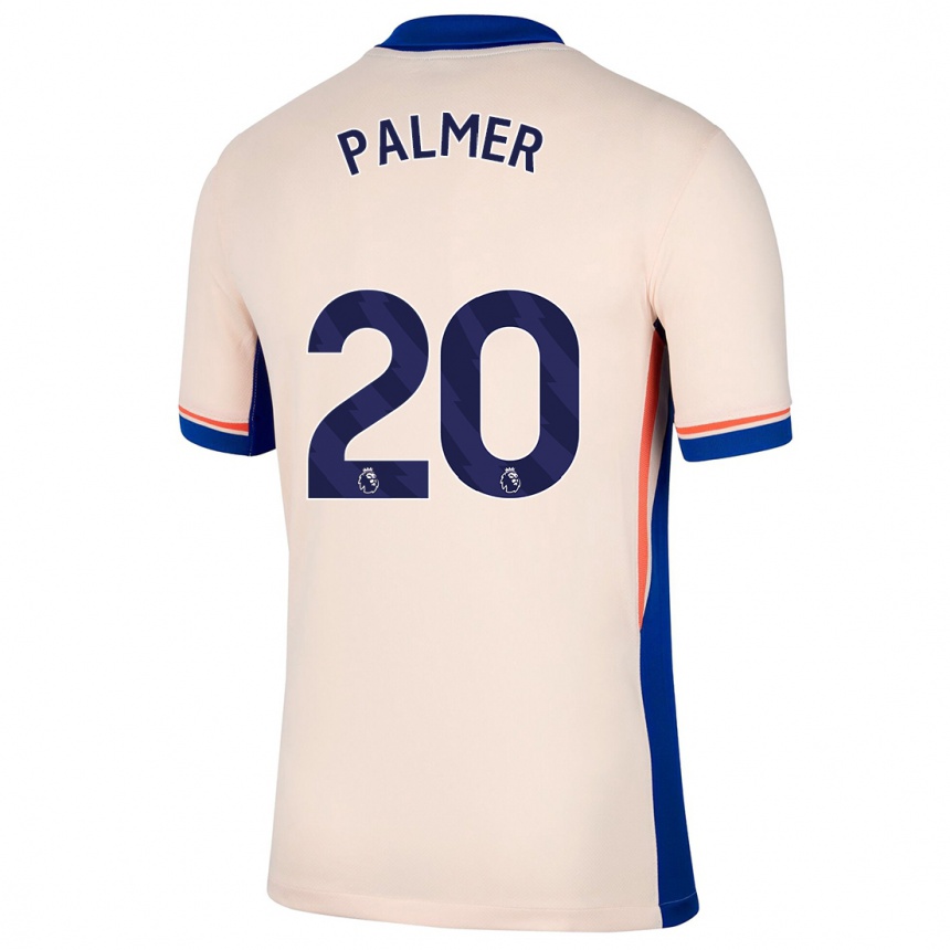 Vaikiškas Cole Palmer #20 Šviesiai Smėlio Spalvos Išvykos Marškinėliai 2024/25 T-Shirt