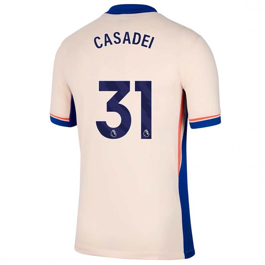 Vaikiškas Cesare Casadei #31 Šviesiai Smėlio Spalvos Išvykos Marškinėliai 2024/25 T-Shirt