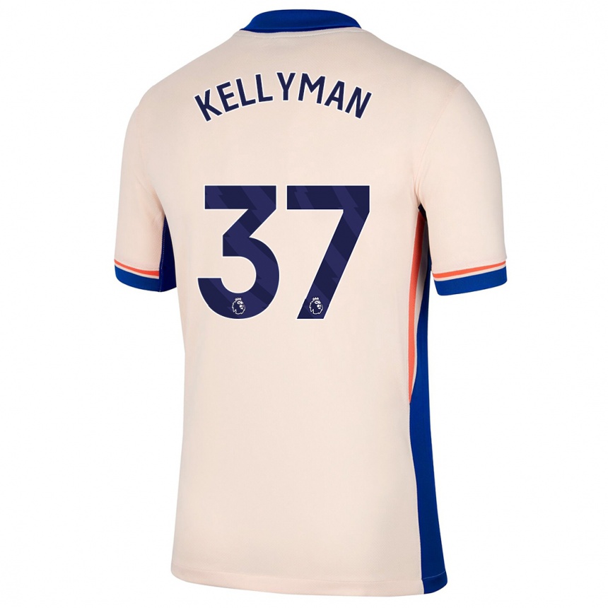 Vaikiškas Omari Kellyman #37 Šviesiai Smėlio Spalvos Išvykos Marškinėliai 2024/25 T-Shirt