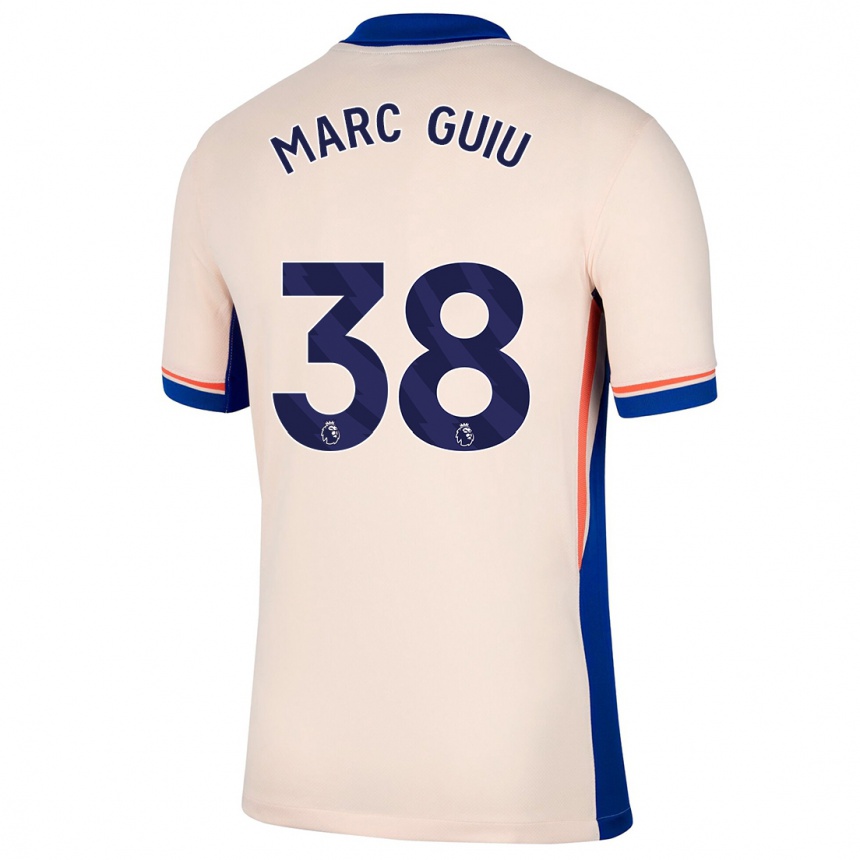 Vaikiškas Marc Guiu #38 Šviesiai Smėlio Spalvos Išvykos Marškinėliai 2024/25 T-Shirt