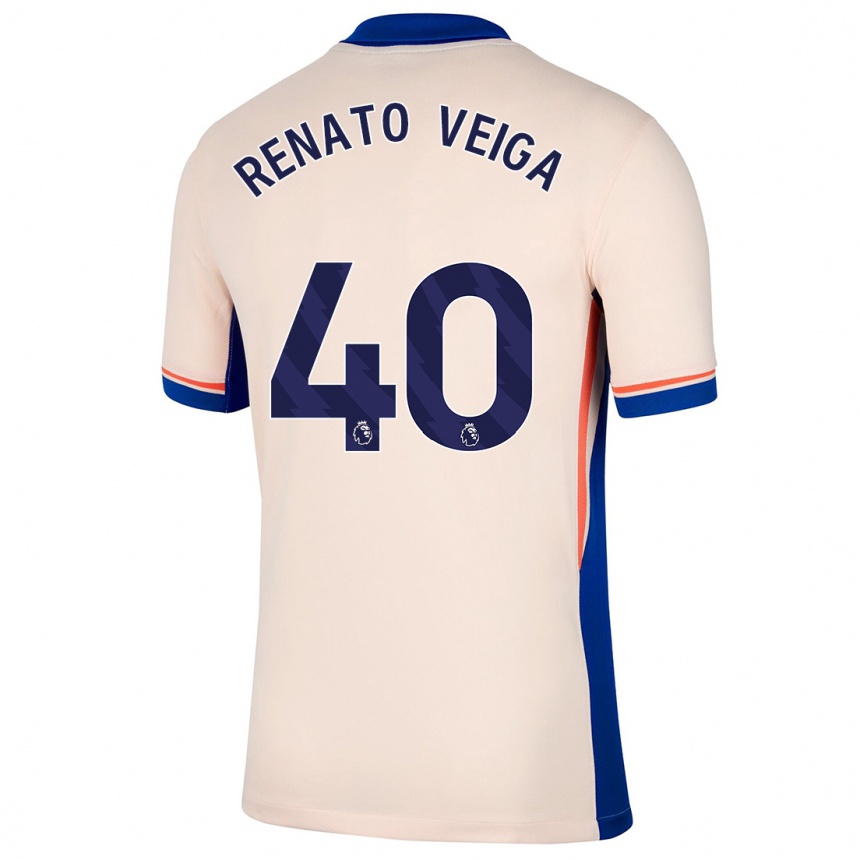 Vaikiškas Renato Veiga #40 Šviesiai Smėlio Spalvos Išvykos Marškinėliai 2024/25 T-Shirt