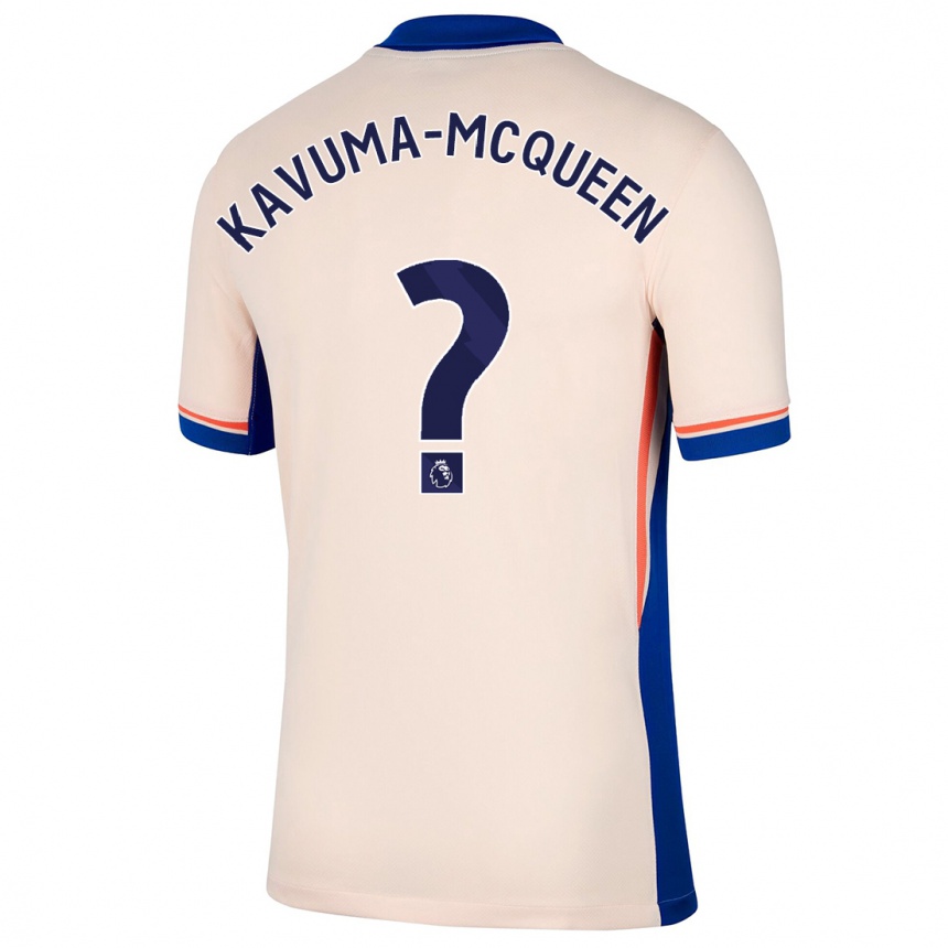 Vaikiškas Ryan Kavuma-Mcqueen #0 Šviesiai Smėlio Spalvos Išvykos Marškinėliai 2024/25 T-Shirt