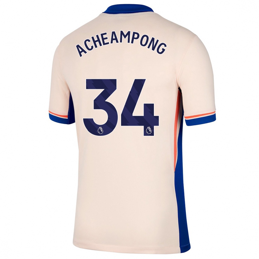 Vaikiškas Josh Acheampong #34 Šviesiai Smėlio Spalvos Išvykos Marškinėliai 2024/25 T-Shirt