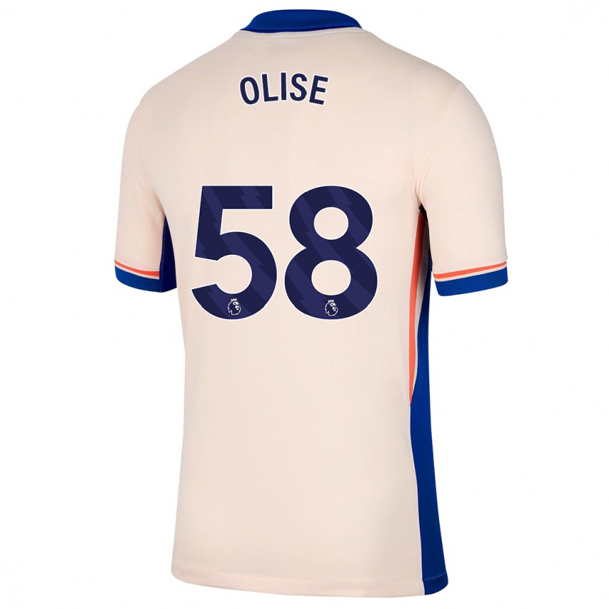 Vaikiškas Richard Olise #58 Šviesiai Smėlio Spalvos Išvykos Marškinėliai 2024/25 T-Shirt