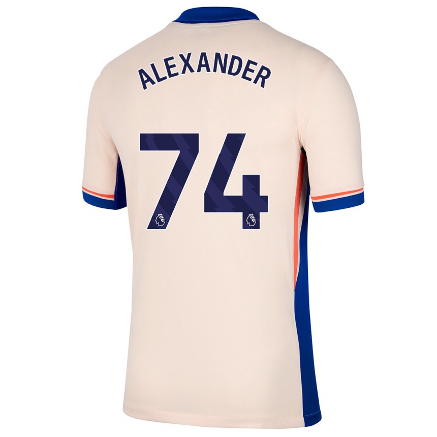 Vaikiškas Reiss Alexander Russell-Denny #74 Šviesiai Smėlio Spalvos Išvykos Marškinėliai 2024/25 T-Shirt