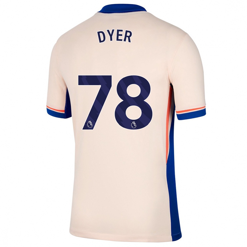 Vaikiškas Kiano Dyer #78 Šviesiai Smėlio Spalvos Išvykos Marškinėliai 2024/25 T-Shirt