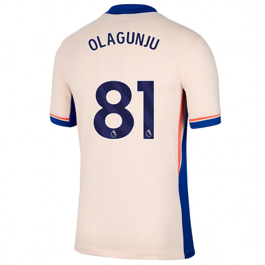 Vaikiškas Saheed Olagunju #81 Šviesiai Smėlio Spalvos Išvykos Marškinėliai 2024/25 T-Shirt