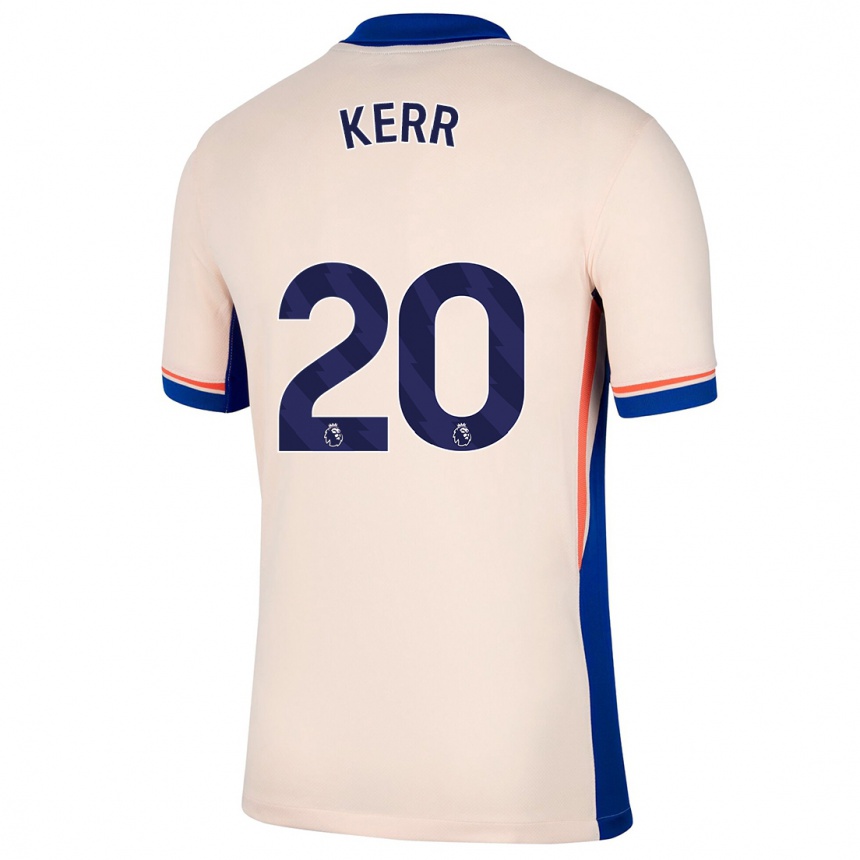 Vaikiškas Sam Kerr #20 Šviesiai Smėlio Spalvos Išvykos Marškinėliai 2024/25 T-Shirt