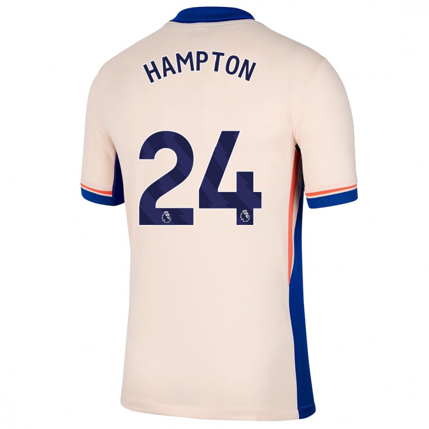 Vaikiškas Hannah Hampton #24 Šviesiai Smėlio Spalvos Išvykos Marškinėliai 2024/25 T-Shirt