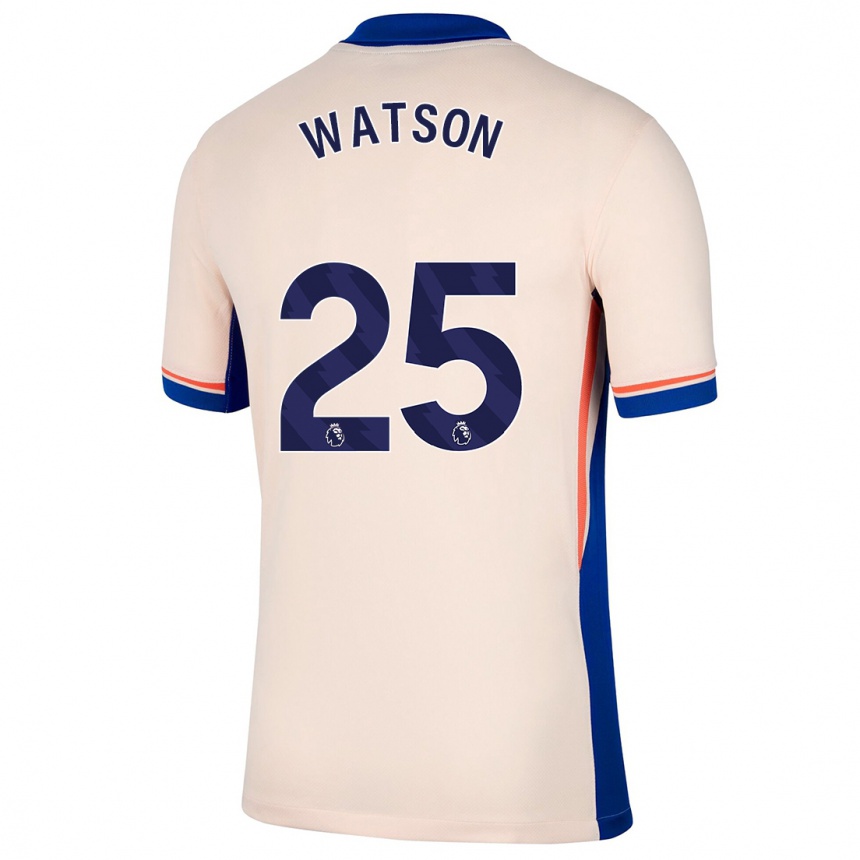 Vaikiškas Lucy Watson #25 Šviesiai Smėlio Spalvos Išvykos Marškinėliai 2024/25 T-Shirt